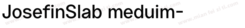 JosefinSlab meduim字体转换